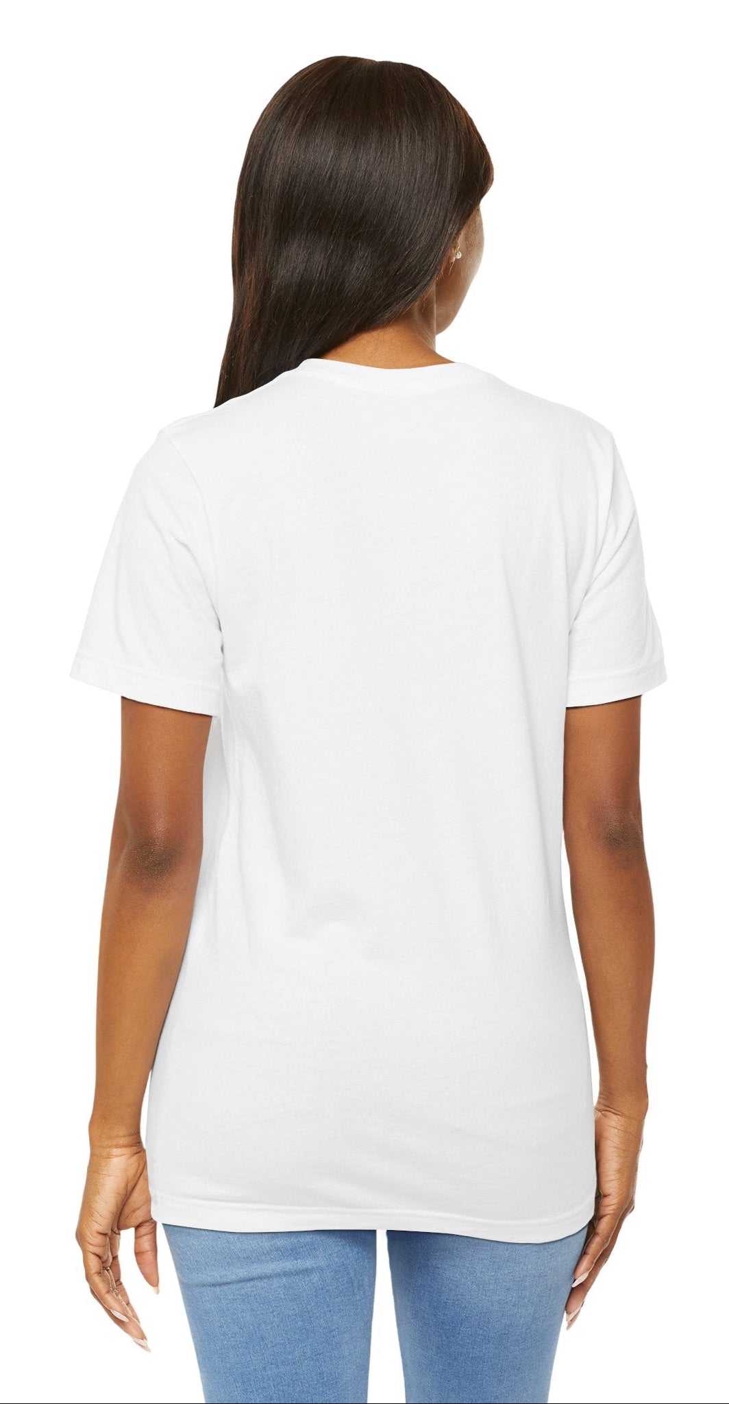 Back of the V BTS Unisex T-Shirt, featuring a clean and smooth finish. Comfortable fit for ARMY.