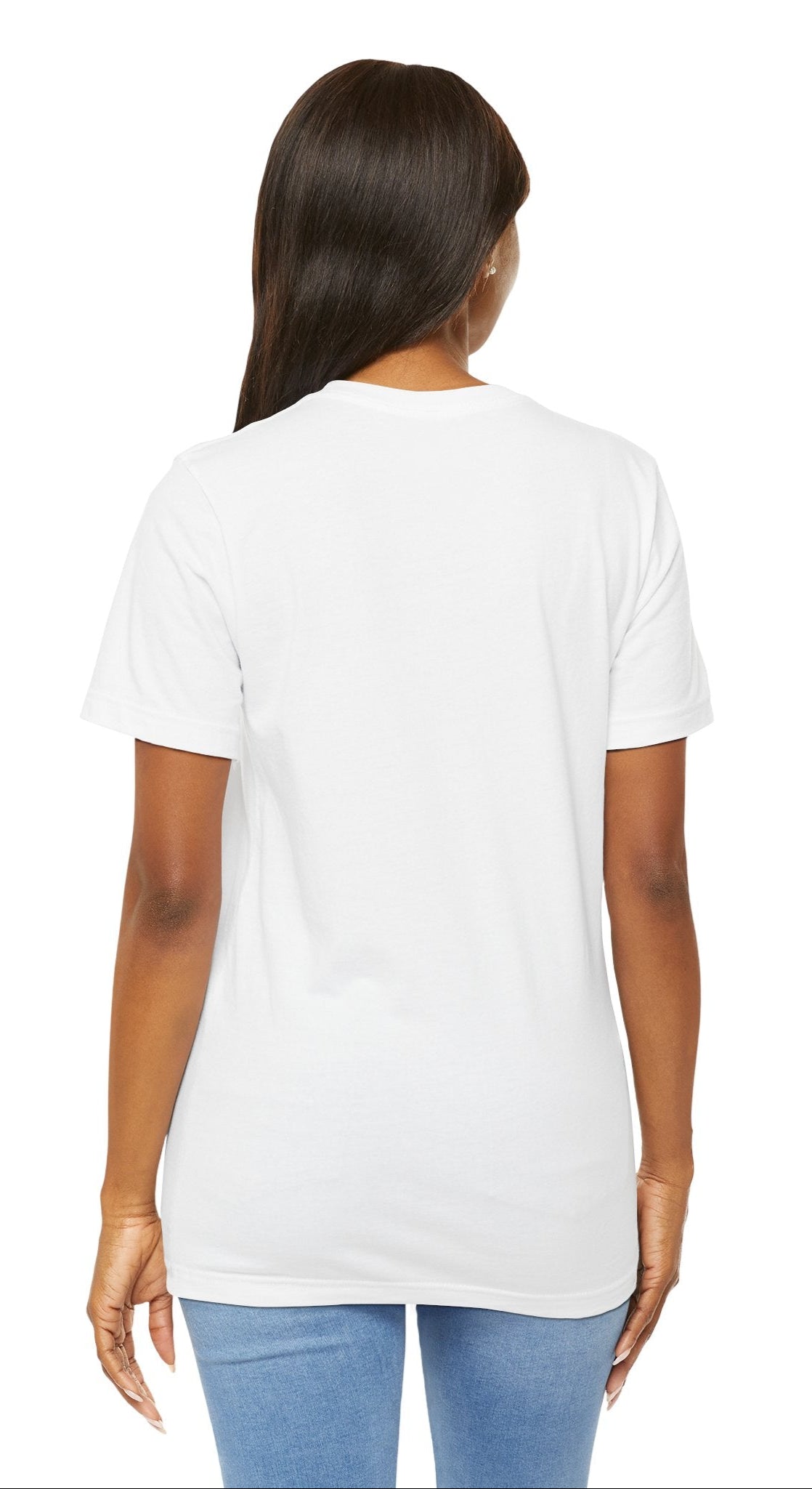 Back of the Wooyoung ATEEZ Unisex T-Shirt, featuring a clean and smooth finish. Complements the bold stage presence and sword-wielding design on the front. Comfortable fit for ATINY.